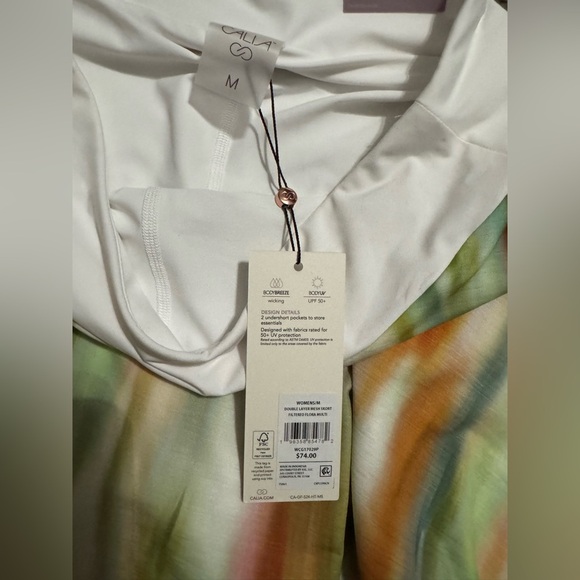 Calia by Carrie Underwood Flora Multicolor Double Layer Mesh Golf Skort - Picture 4 of 7